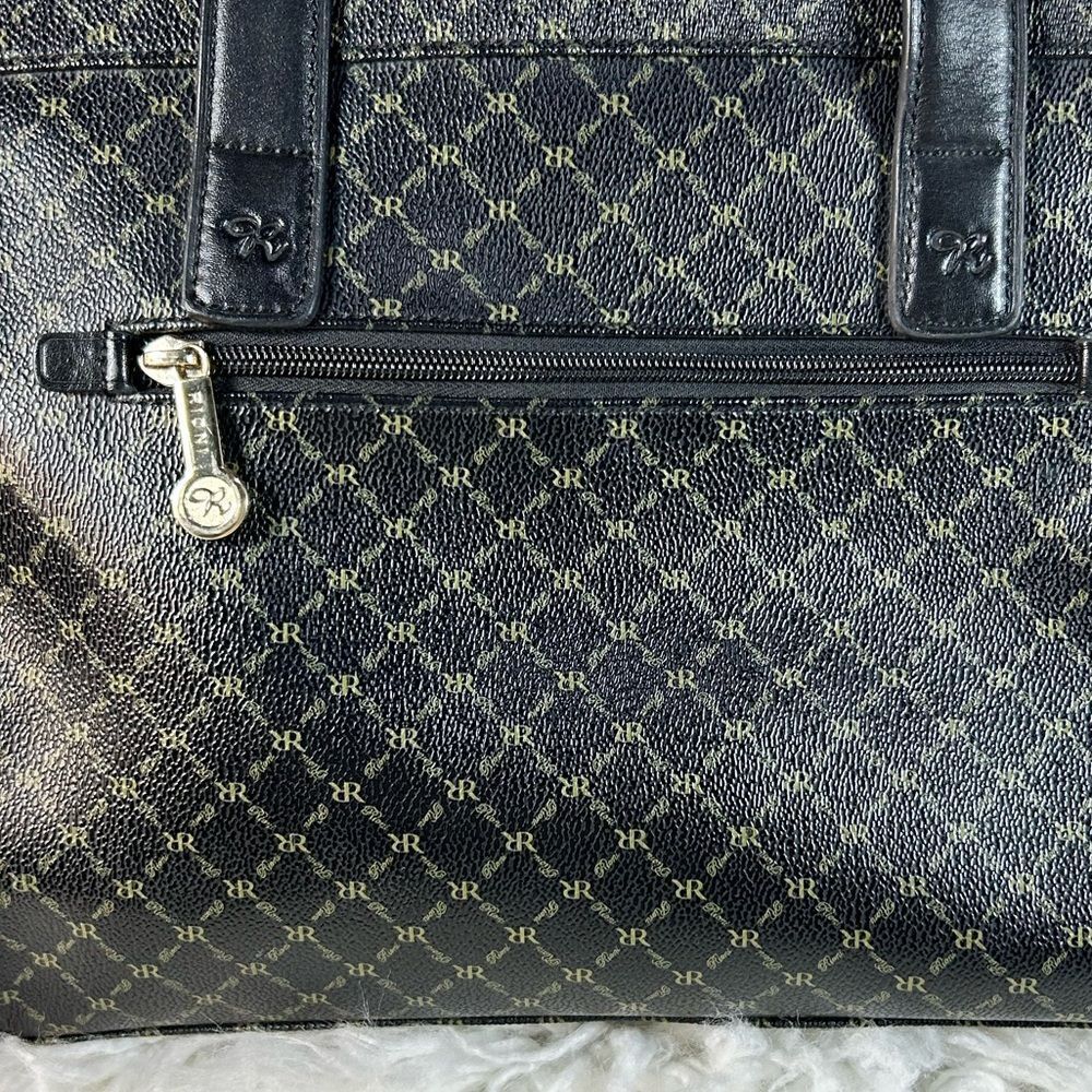 RIONI ITALIAN SIGNATURE CANVAS/ LEATHER  SHOULDER BAG NWT​​​ - Picture 7 of 10